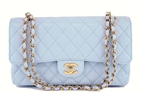 chanel baby blue handbag